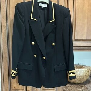 Elegant Black and Gold Women's Blazer